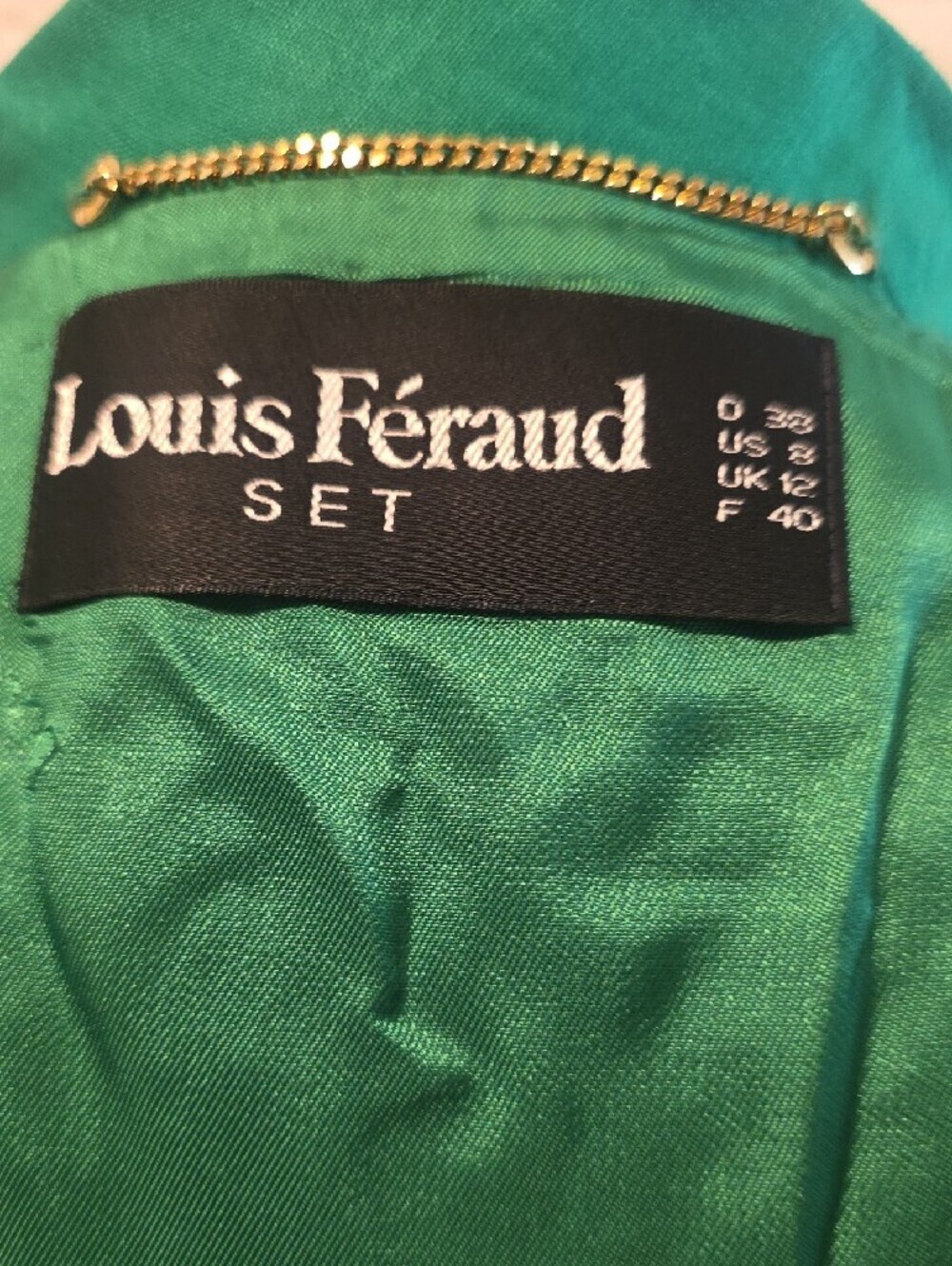 Louis Feraud Vibrant Green Single-Button Blazer - Picture 13 of 13